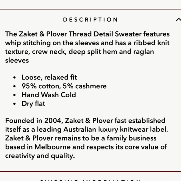 ZAKET & PLOVER
WHIP STITCH SWEATER - FLAMINGO - Picture 8 of 8